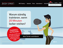 Tablet Screenshot of bodystreet.com
